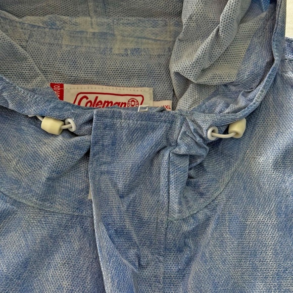 2 PCE RAIN SUIT, COLEMAN, LIGHT BLUE, UNISEX 3XL/4XL, WATERPROOF/ BREATHABLE, - Picture 10 of 16